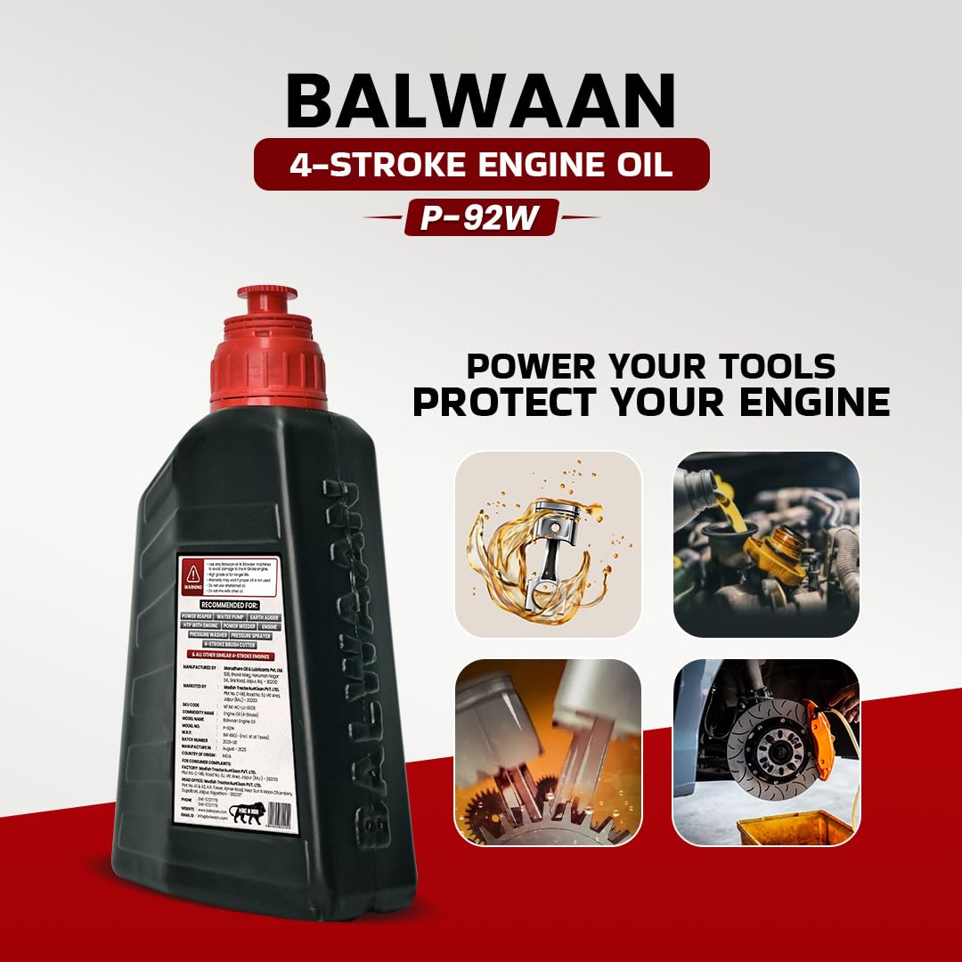 BALWAAN KRISHI PREMIUM 4-STROKE ENGINE OIL-P-92650ML HIGH STABILITY RUST GUARD